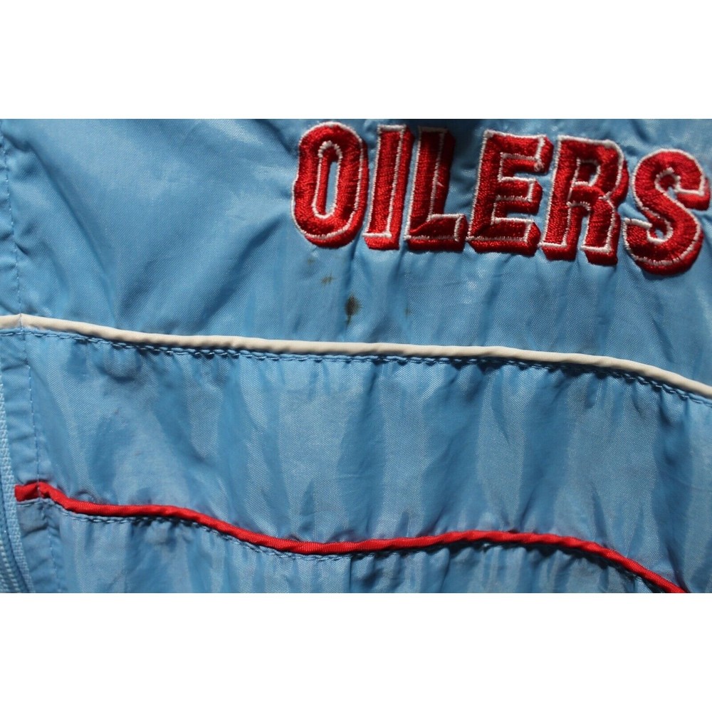 Vintage Houston Oilers Starter Jacket Mens M Gem